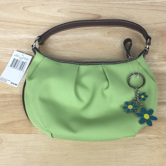 Tommy Hilfiger Handbags - Tommy Hilfiger Lime Green Nylon Hobo Purse Bag NWT